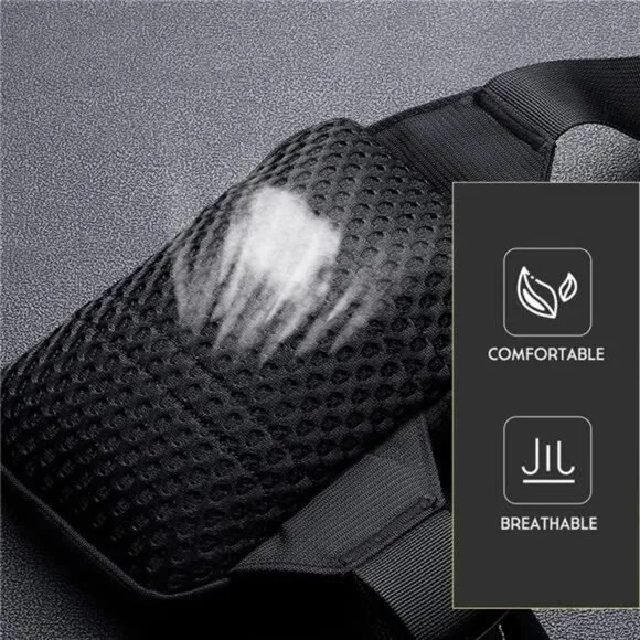 Mini Crossbody Sling Bag Chest Bag Dual Pocket Water Resistant Fanny - Picture 11 of 14